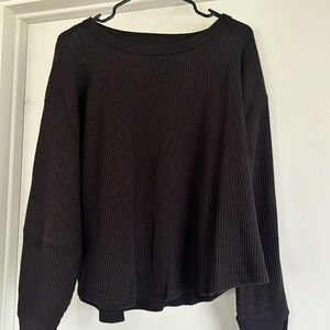 GAP Black Ribbed Sweater